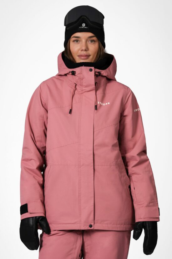 Aura Skijakke Dusty Red - Kvinder