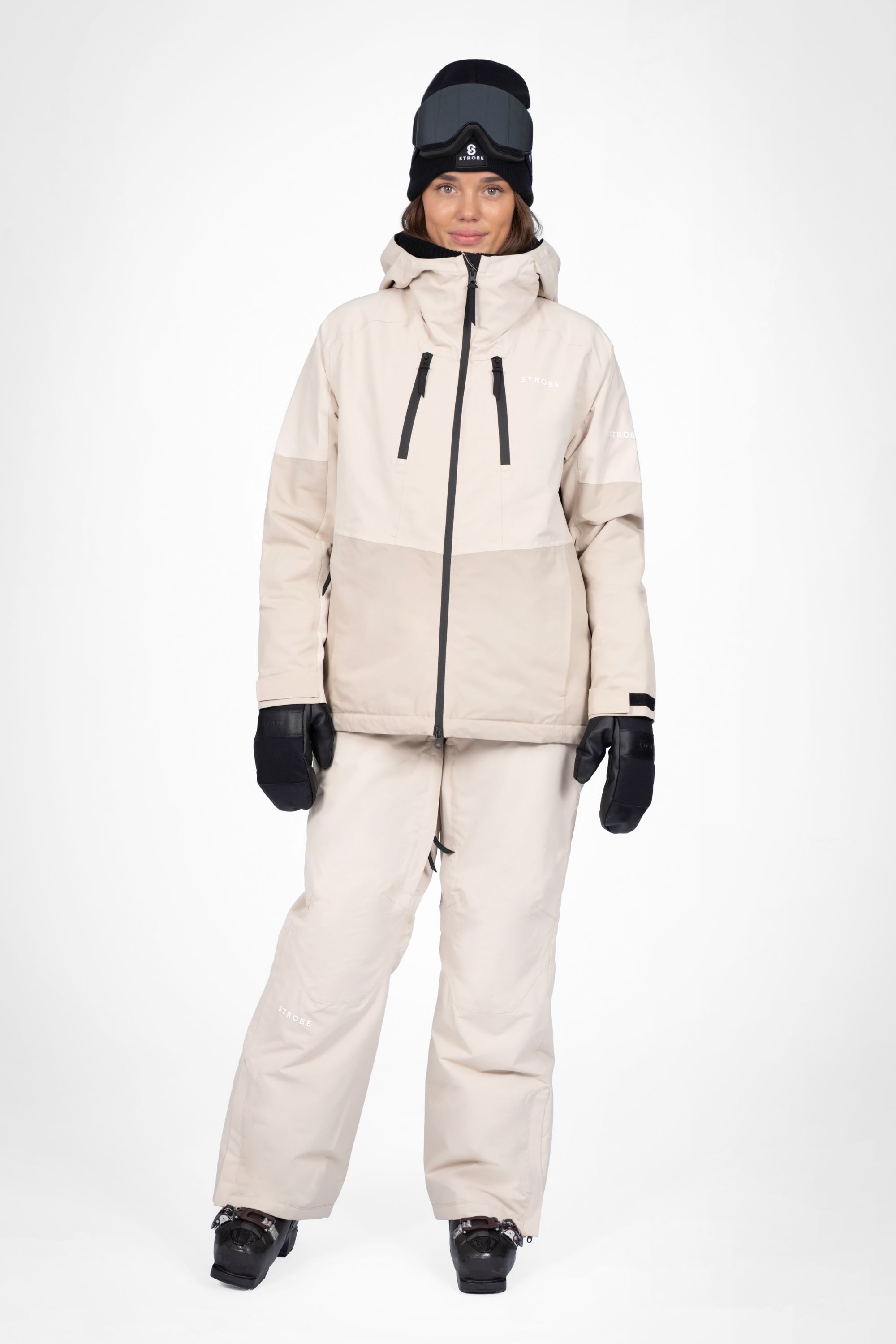 Lynx Ski Jas Lt Beige/Beige - Dames