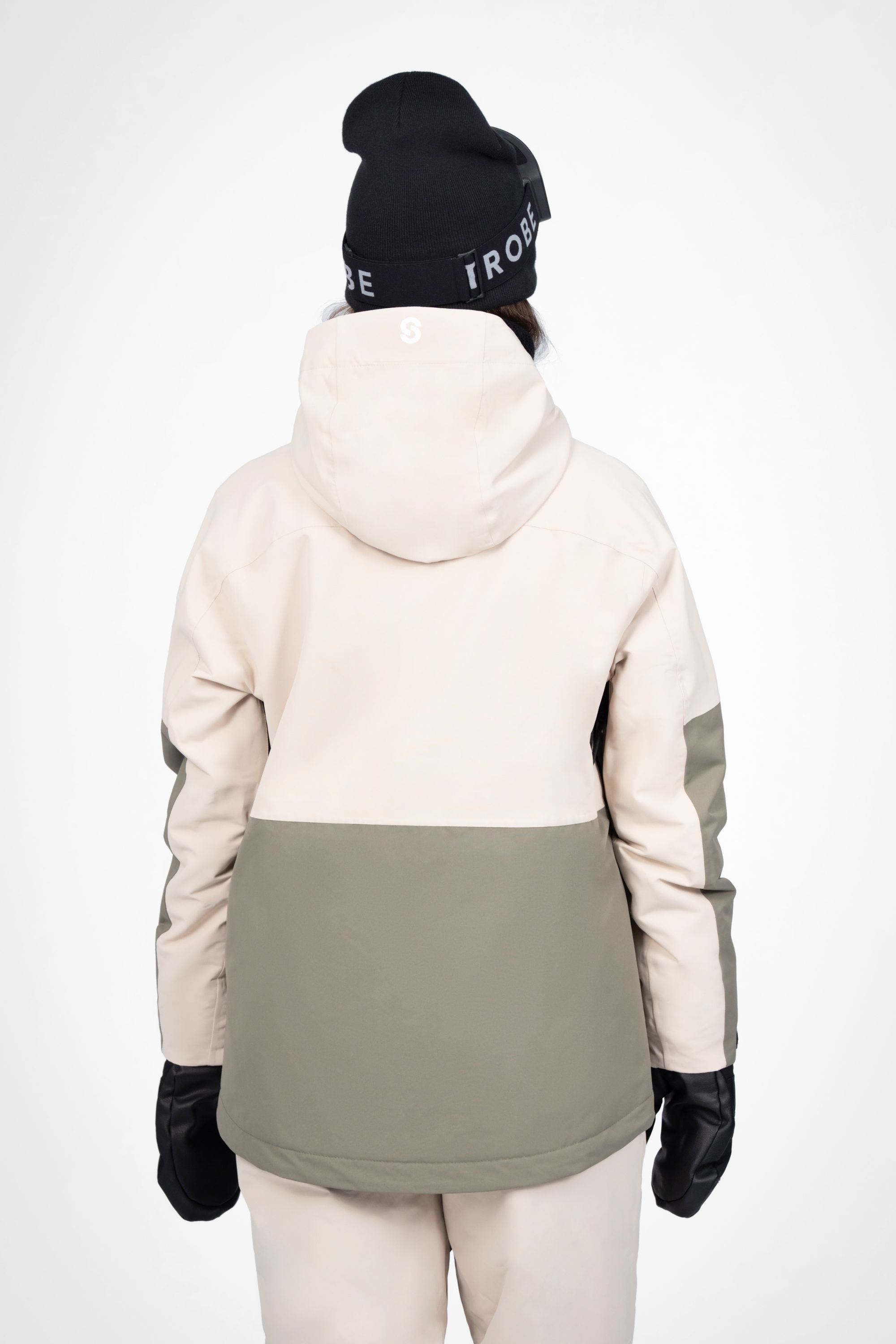 Lynx Skijacke Lt Beige/Smoke Green - Damen