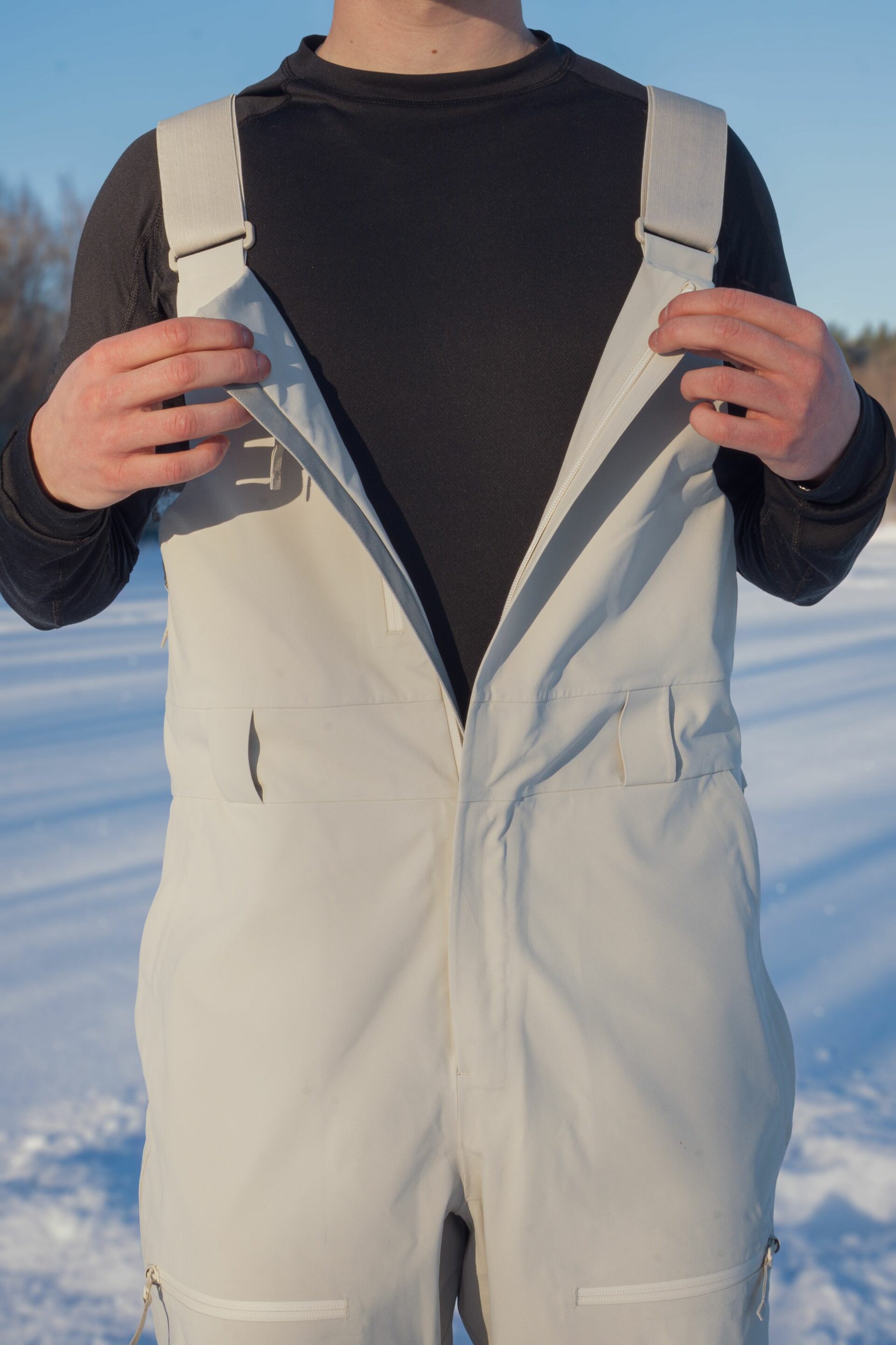 Gentian 3L BIB Shellhose - Chalk Beige - Herren