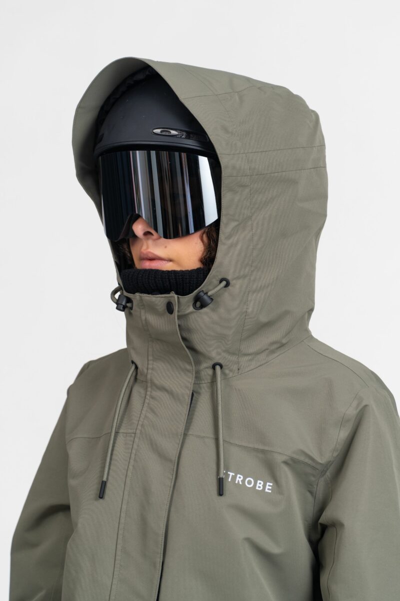 Helmet-fitted double-adjustable hood
